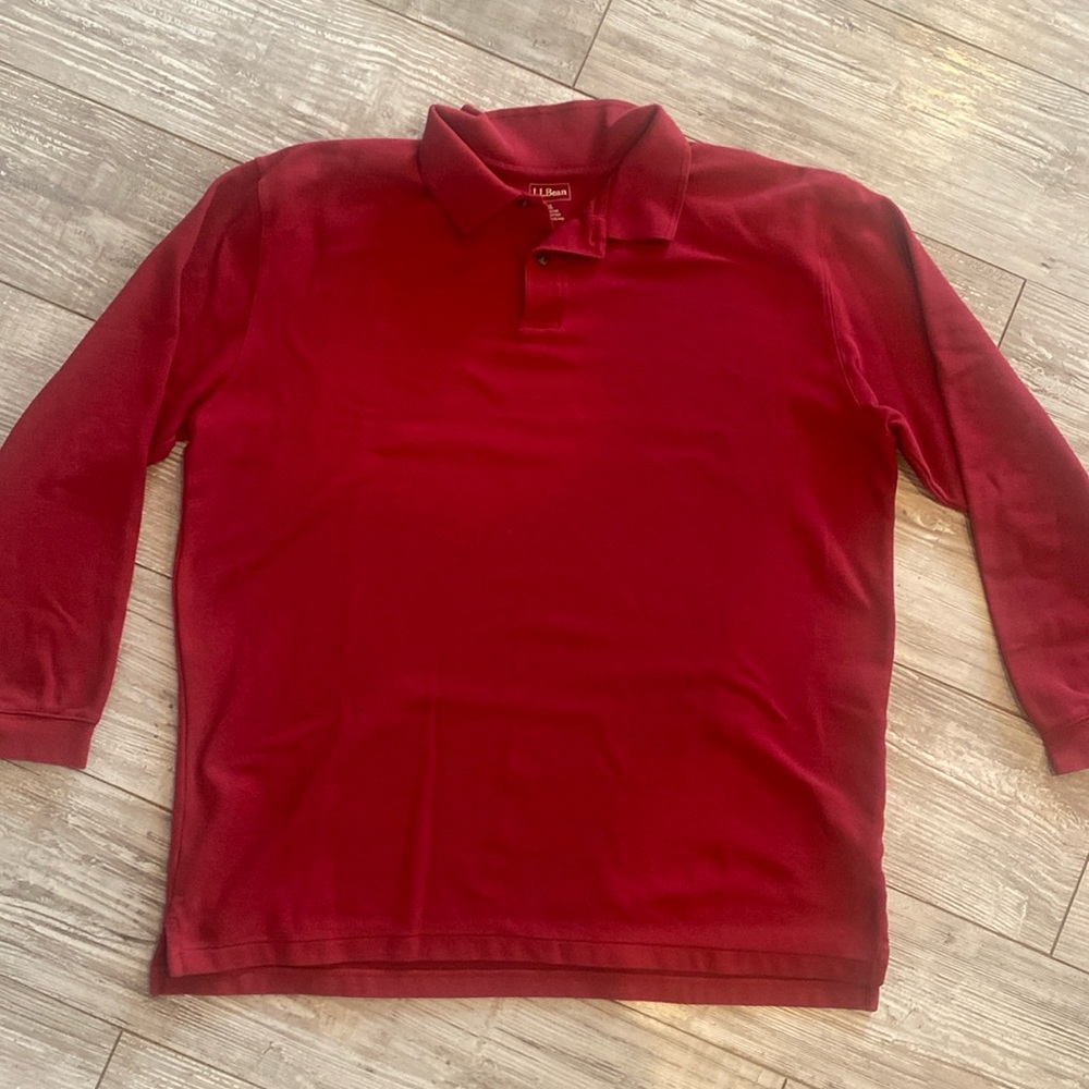 L.L. Bean XL polo red